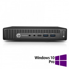 Calculator Refurbished HP EliteDesk 800 G2 Mini PC, Intel Core i3-6100T 3.20GHz, 8GB DDR4, 256GB SSD + Windows 10 Pro