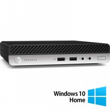 Calculator Refurbished HP ProDesk 400 G5 Mini PC, Intel Core i5-8500T 2.10 - 3.50GHz, 16GB DDR4, 512GB SSD + Windows 10 Home